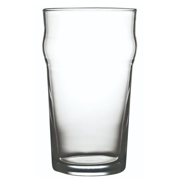 Restaurantware Bev Tek 20 Oz Imperial Nonic Pint Glass - 3 1/2" X 3 1/2" X 6" - 12 Count Box