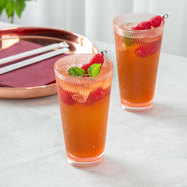 Restaurantware Bev Tek 20 Oz Pink SAN Plastic Tumbler - 48 Count Box