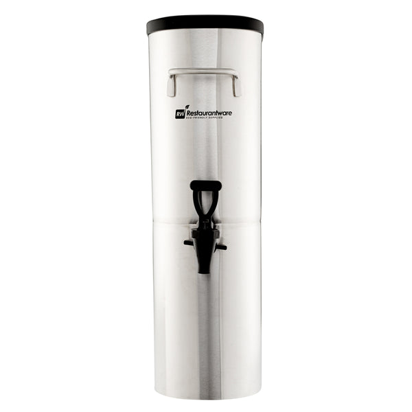 Restaurantware Bev Tek 3 Gal Silver 13/0 Stainless Steel Iced Tea Dispenser - 11" X 6 1/2" X 20 3/4" - 1 Count Box