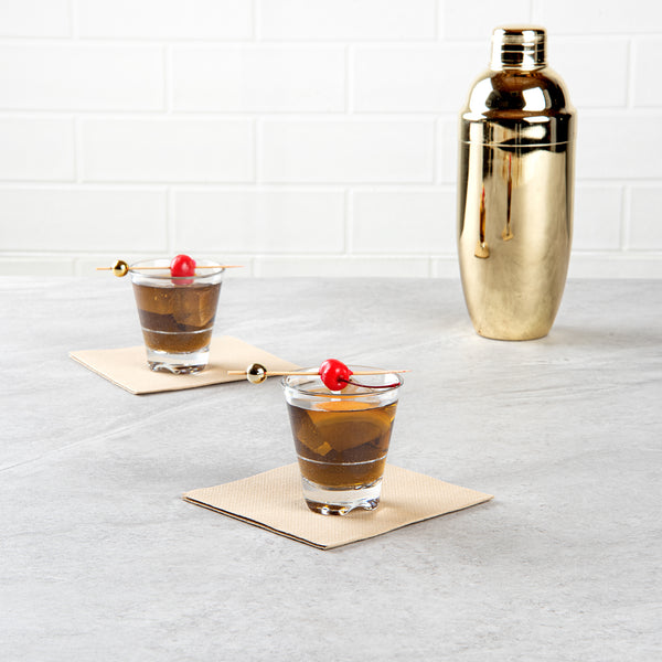 Restaurantware Bev Tek 3 Oz Polycarbonate Whiskey Glass - Stackable - 2 1/2" X 2 1/2" X 2 3/4" - 48 Count Box
