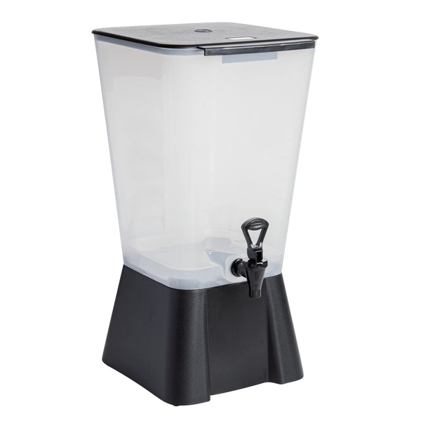 Restaurantware Bev Tek 5 Gal Black Beverage Dispenser - 12 1/2" X 11" X 22" - 1 Count Box