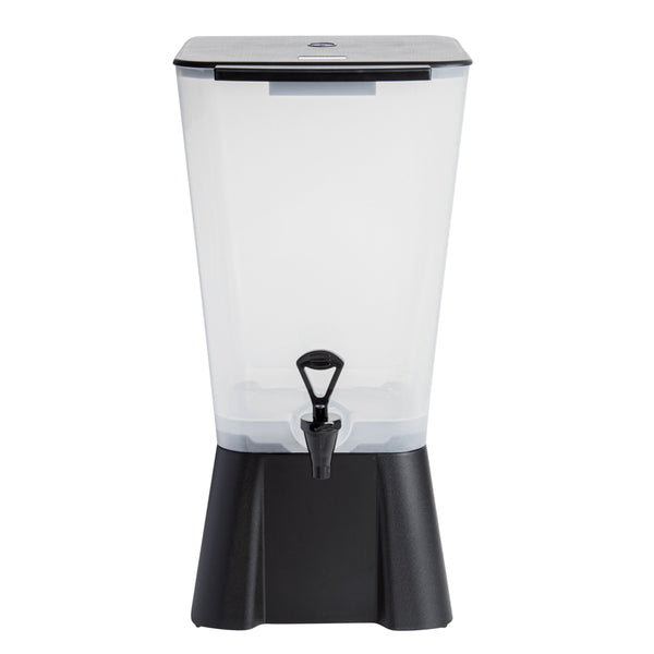 Restaurantware Bev Tek 5 Gal Black Beverage Dispenser - 12 1/2" X 11" X 22" - 1 Count Box