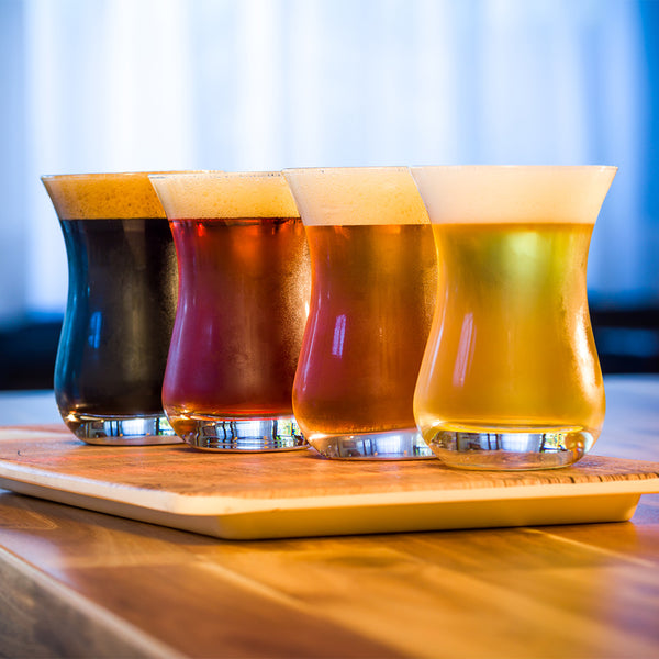 Restaurantware Bev Tek 5 Oz Beer Tasting Glass - 2 1/2" X 2 1/2" X 3 3/4" - 12 Count Box