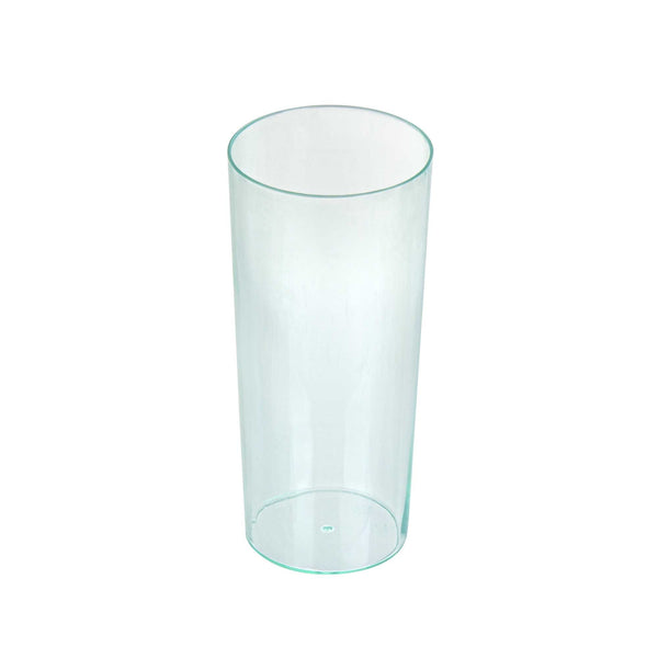 Restaurantware Bev Tek 5 Oz Round Seagreen Plastic Cannello Cocktail Glass - 1 3/4" X 1 3/4" X 4" - 100 Count Box