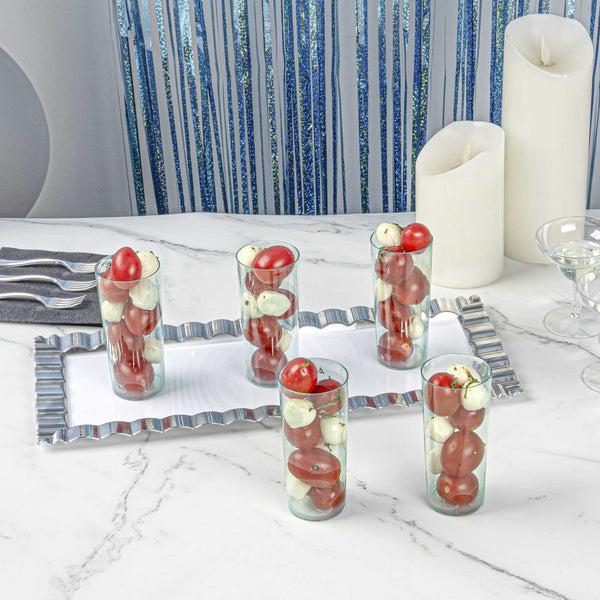 Restaurantware Bev Tek 5 Oz Round Seagreen Plastic Cannello Cocktail Glass - 1 3/4" X 1 3/4" X 4" - 100 Count Box