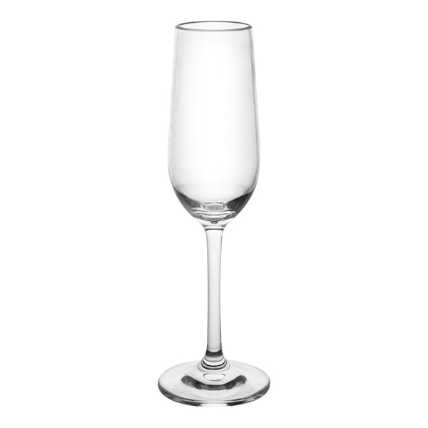 Restaurantware Bev Tek 6 Oz Polycarbonate Champagne Flute - 2 3/4" X 2 3/4" X 8 3/4" - 48 Count Box