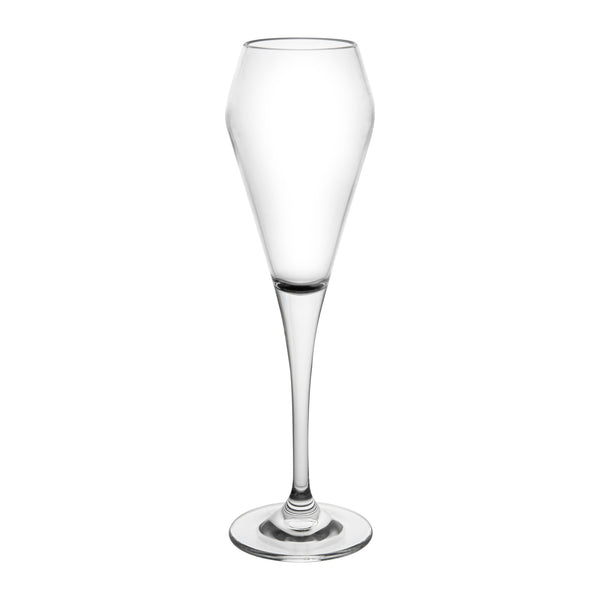 Restaurantware Bev Tek 7 Oz Polycarbonate Champagne Flute - 2 3/4" X 2 3/4" X 9 1/4" - 48 Count Box