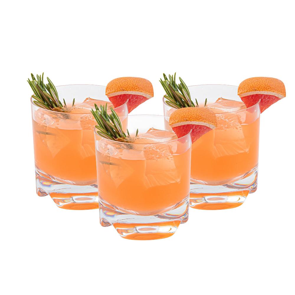 restaurantware Bev Tek 8 oz Polycarbonate Rocks Glass - 3" x 3" x 3 1/4" - 48 count box