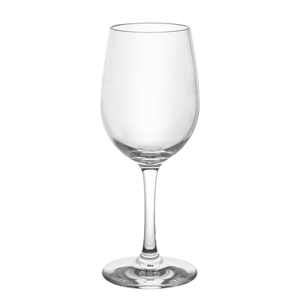 Restaurantware Bev Tek 9 Oz Polycarbonate Wine Glass - 2 3/4" X 2 3/4" X 7" - 48 Count Box