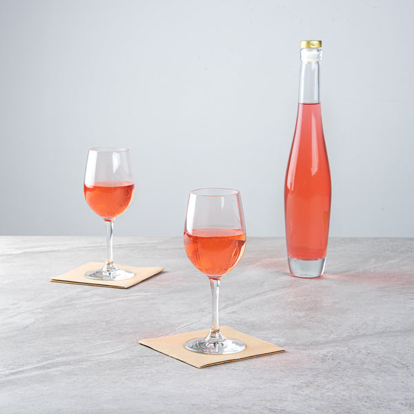 Restaurantware Bev Tek 9 Oz Polycarbonate Wine Glass - 2 3/4" X 2 3/4" X 7" - 48 Count Box