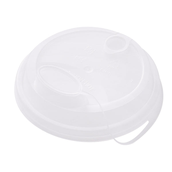 Restaurantware Bev Tek Clear Plastic 2-in-1 Straw Or Sippy Cup Lid - With Two Plugs Fits 12 16 And 24 Oz - 500 Count Box