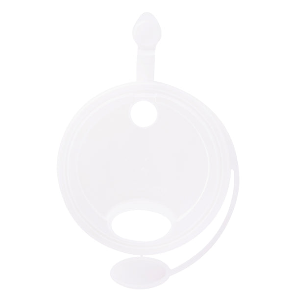 Restaurantware Bev Tek Clear Plastic 2-in-1 Straw Or Sippy Cup Lid - With Two Plugs Fits 12 16 And 24 Oz - 500 Count Box