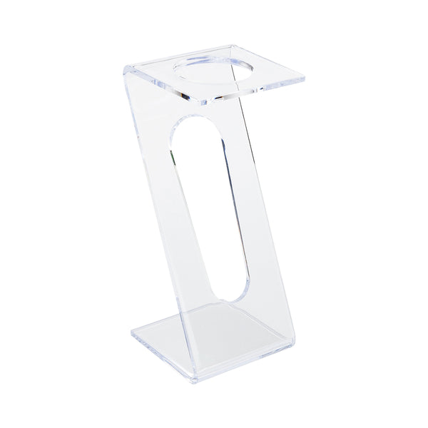 Restaurantware Bev Tek Clear Plastic Individual Champagne Flute Stand - 6" X 2 1/4" X 2 1/4" - 100 Count Box
