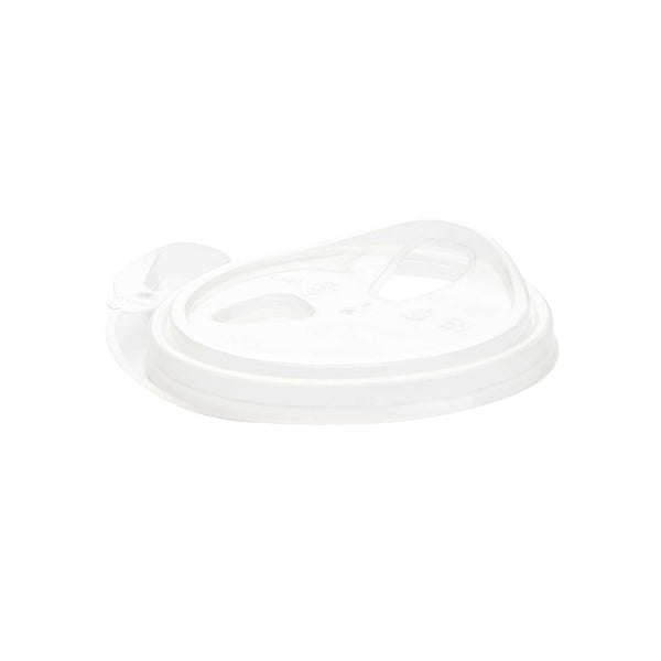 Restaurantware Bev Tek Clear Plastic Pop Lock Hot / Cold Drinking Cup Lid - Fits 12 16 And 24 Oz - 100 Count Box