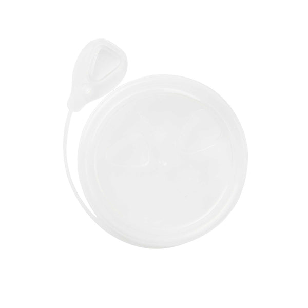 Restaurantware Bev Tek Clear Plastic Pop Lock Hot / Cold Drinking Cup Lid - Fits 12 16 And 24 Oz - 100 Count Box