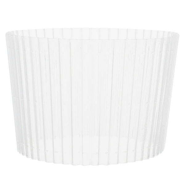 Restaurantware Bev Tek Clear Plastic Ripple Hot / Cold Cup Sleeve - Fits 12 16 And 24 Oz - 1000 Count Box