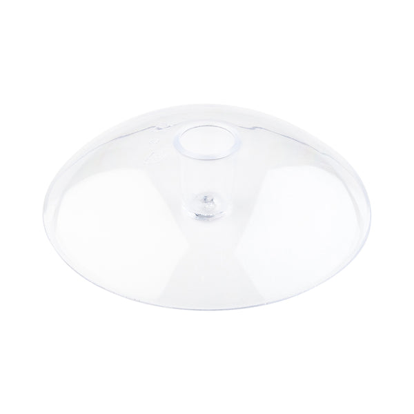 Restaurantware Bev Tek Round Clear Plastic Individual Champagne Flute Base - 2 1/2" X 1/4" - 100 Count Box