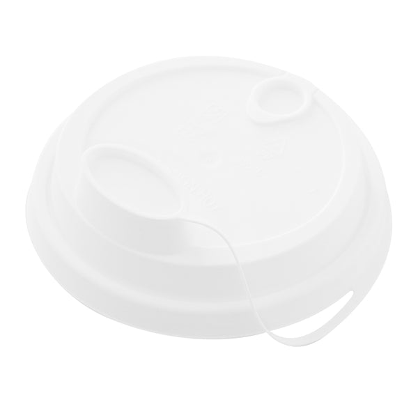 Restaurantware Bev Tek White Plastic 2-in-1 Straw Or Sippy Cup Lid - With Two Plugs Fits 12 16 And 24 Oz - 500 Count Box