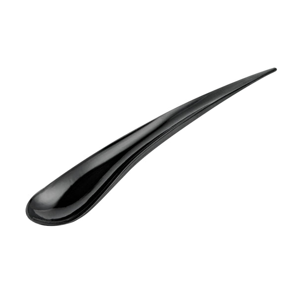 Restaurantware Black Plastic Deco Party Spoon - 8" - 500 Count Box
