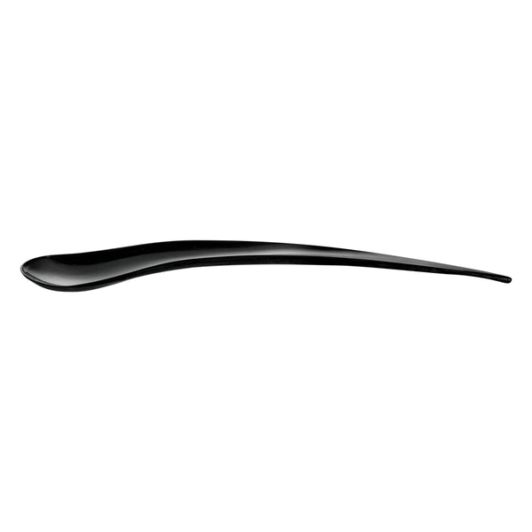Restaurantware Black Plastic Deco Party Spoon - 8" - 500 Count Box
