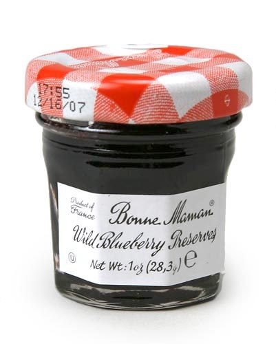restaurantware Bonne Maman 1.0 oz Mini Jar - Blueberry Preserve - 60 count box