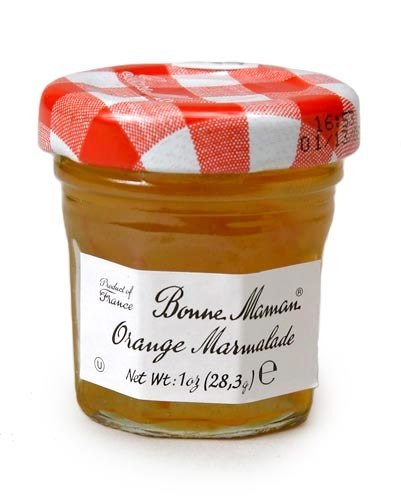 restaurantware Bonne Maman 1.0 oz Mini Jar - Orange Marmalade - 60 count box