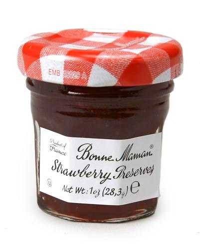 restaurantware Bonne Maman 1.0 oz Mini Jar - Strawberry Preserve - 60 count box