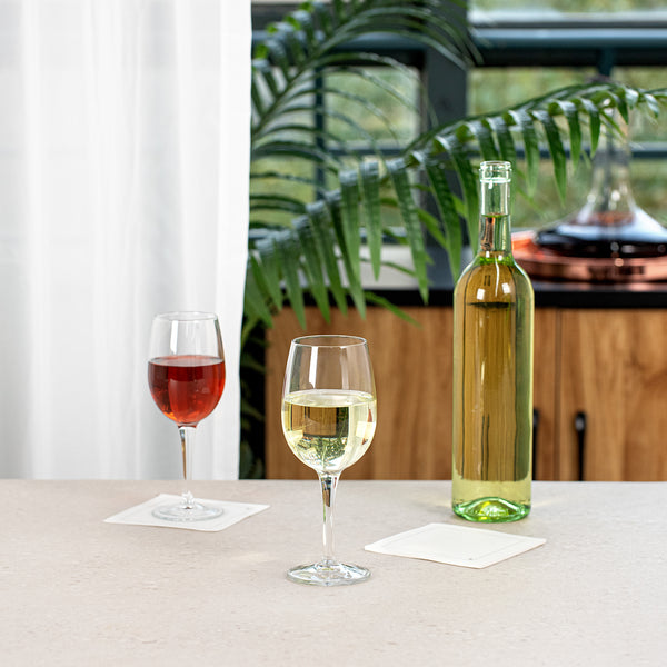 Restaurantware Cascata 11 Oz White Wine Glass - All-Purpose - 3" X 3" X 7 3/4" - 12 Count Box