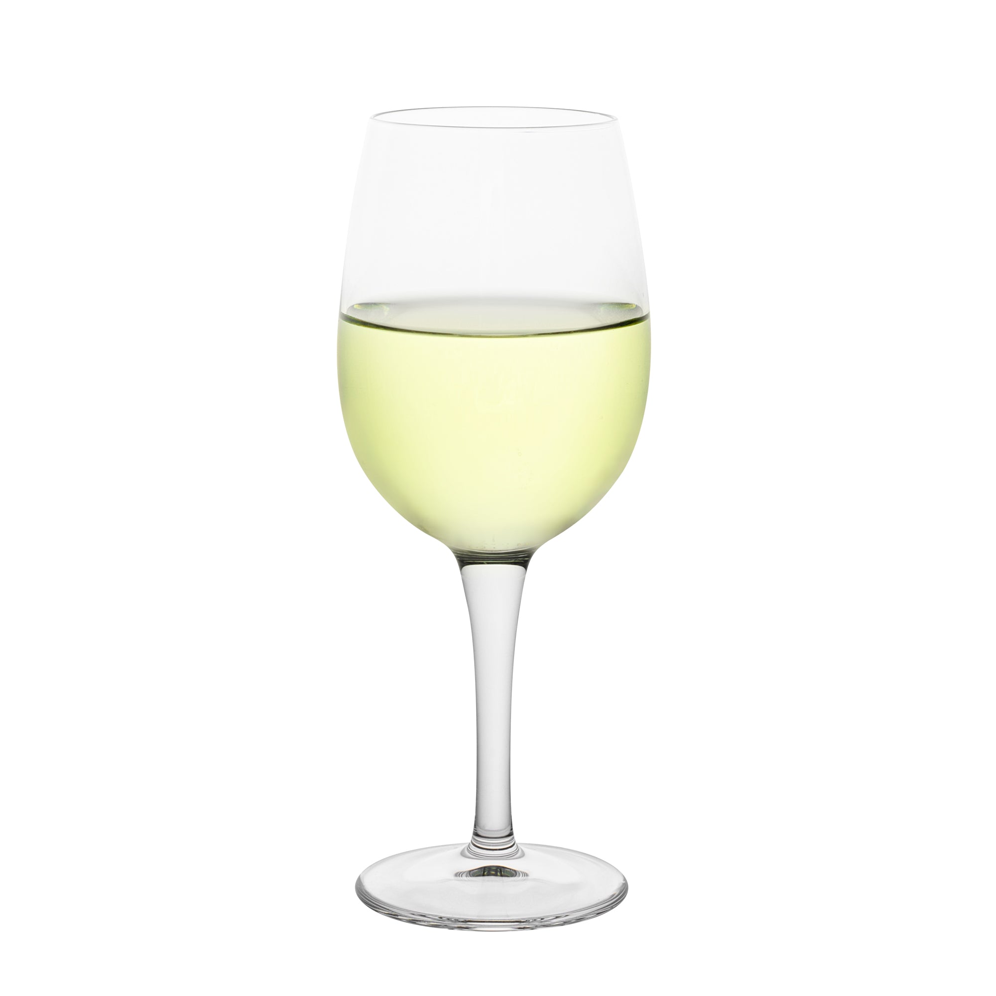 restaurantware Cascata 11 oz White Wine Glass - All-Purpose - 3" x 3" x 7 3/4" - 12 count box
