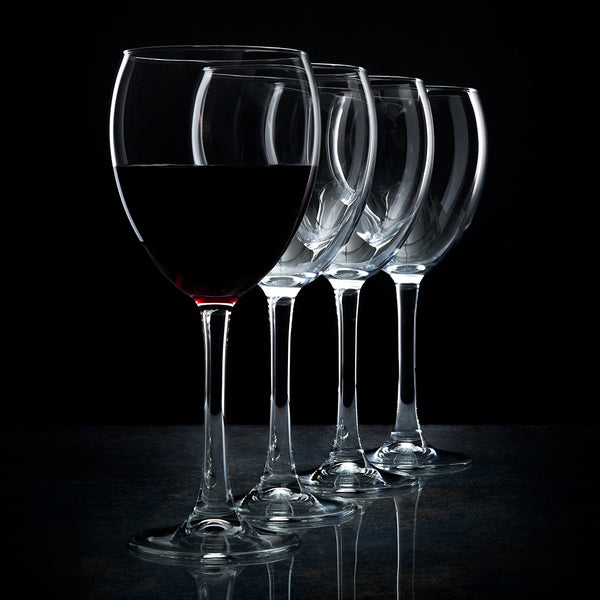 Restaurantware Cascata 14 Oz Red Wine Glass - All-Purpose - 3 1/2" X 3 1/2" X 8 1/4" - 12 Count Box