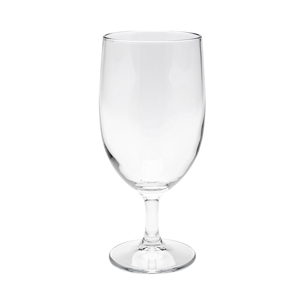Restaurantware Cascata 14 Oz Water Goblet Glass - 3" X 3" X 7" - 12 Count Box