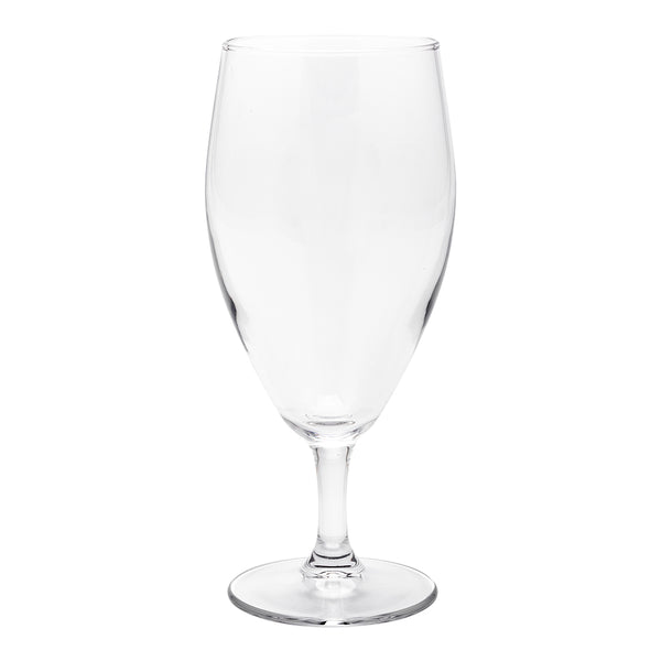 Restaurantware Cascata 16 Oz Iced Tea Glass - 3 1/4" X 3 1/4" X 7 3/4" - 12 Count Box