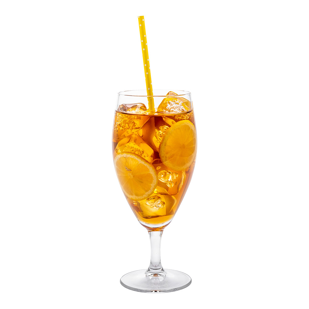 restaurantware Cascata 16 oz Iced Tea Glass - 3 1/4" x 3 1/4" x 7 3/4" - 12 count box