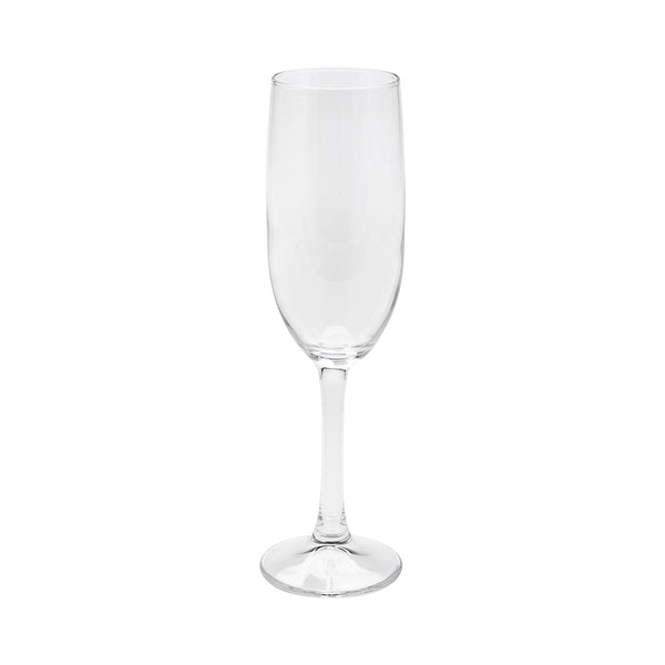 Restaurantware Cascata 6 Oz Glass Champagne Flute - 2" X 2" X 7 3/4" - 12 Count Box