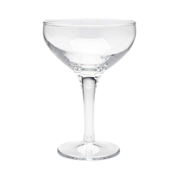 Restaurantware Cascata 7 Oz Champagne Coupe Glass - 3 3/4" X 3 3/4" X 5 1/2" - 12 Count Box