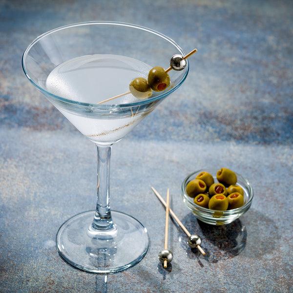 Restaurantware Cascata 8 Oz Cocktail Martini Glass - 4 1/2" X 4 1/2" X 6 3/4" - 12 Count Box