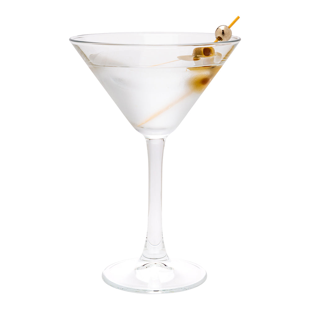 restaurantware Cascata 8 oz Cocktail Martini Glass - 4 1/2" x 4 1/2" x 6 3/4" - 12 count box