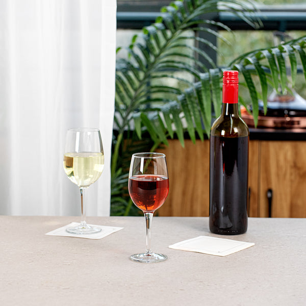 Restaurantware Cascata 8 Oz Dessert / Port Wine Glass - 2 3/4" X 2 3/4" X 7 1/4" - 12 Count Box