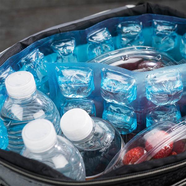 Restaurantware Cater Ice Blue Plastic Gel Ice Pack Sheet - Reusable Leakproof - 7 3/4" X 3 1/2" X 3/4" - 1 Count Box