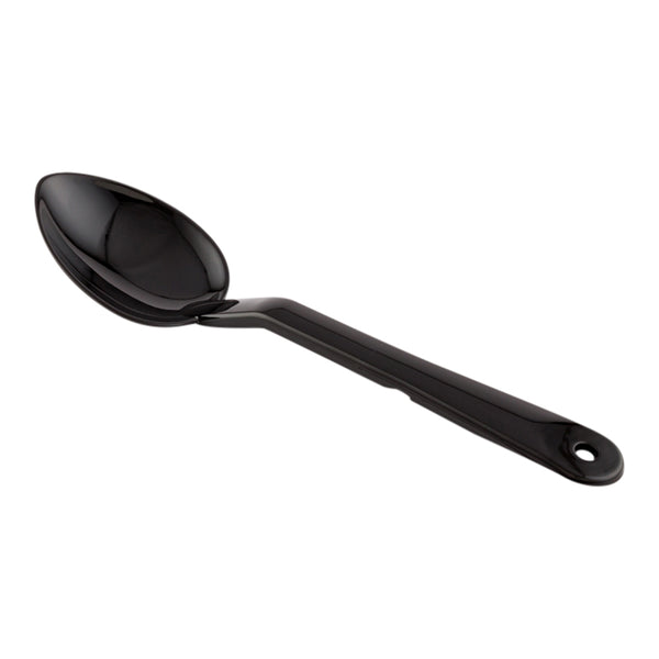 Restaurantware Cater Tek 1 Oz Black Plastic Catering Spoon - Solid - 11" - 1 Count Box