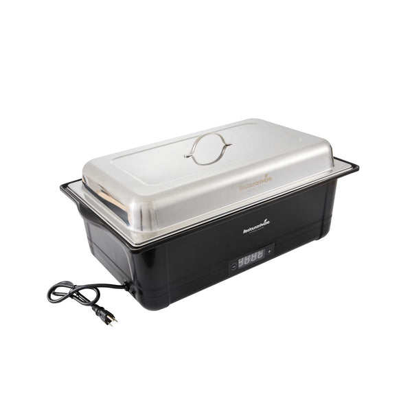 Restaurantware Cater Tek 14 Qt Full Size Electric Chafer - Food Pan Digital Temperature Control 120V 760W - 1 Count Box