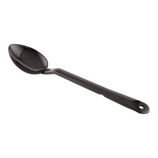 Restaurantware Cater Tek 2 Oz Black Plastic Catering Spoon - Solid - 13" - 1 Count Box