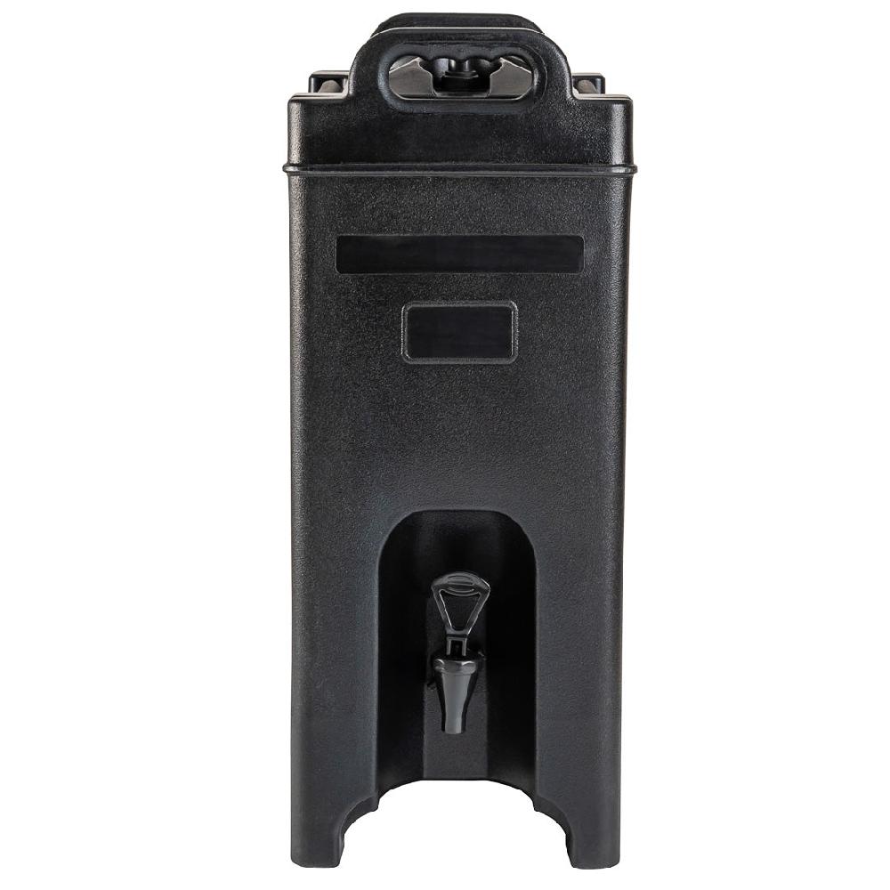 restaurantware Cater Tek 5 gal Rectangle Black Beverage Dispenser - Insulated - 16 1/2" x 10" x 26" - 1 count box