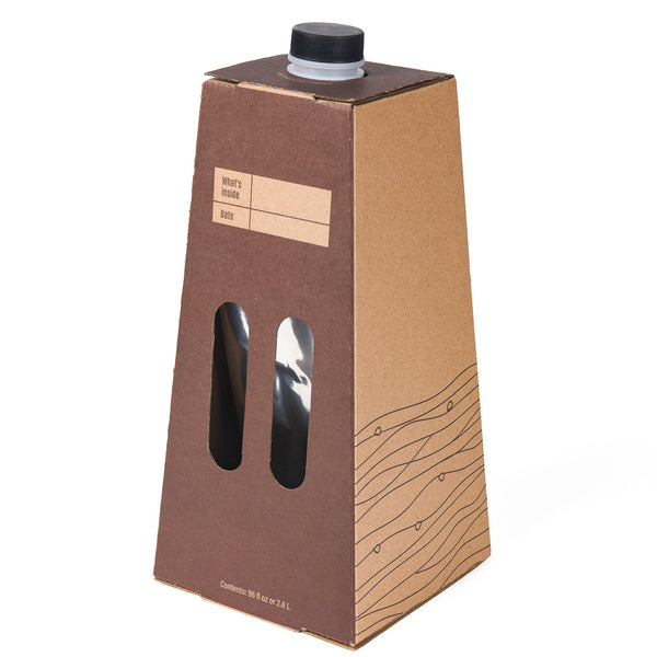Restaurantware Cater Tek 96 Oz Kraft Paper Beverage Take Out Container - 12 Cups - 10 Count Box
