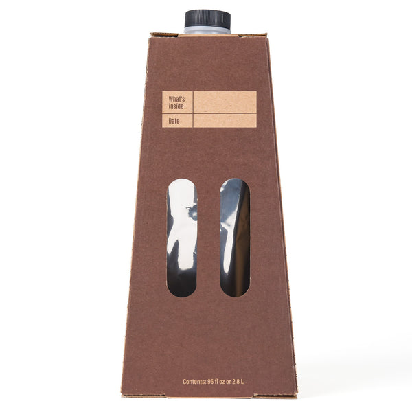 Restaurantware Cater Tek 96 Oz Kraft Paper Beverage Take Out Container - 12 Cups - 10 Count Box