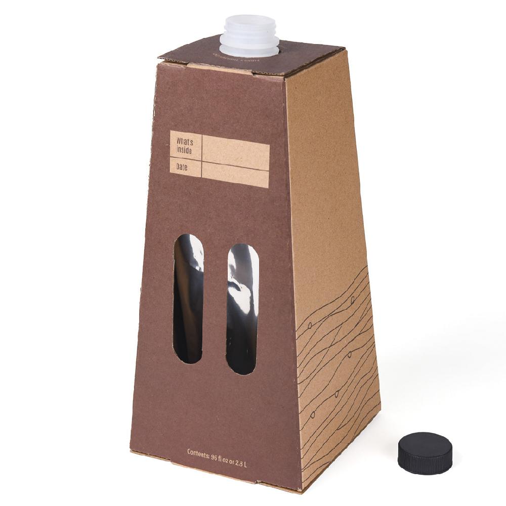 restaurantware Cater Tek 96 oz Kraft Paper Beverage Take Out Container - 12 Cups - 10 count box