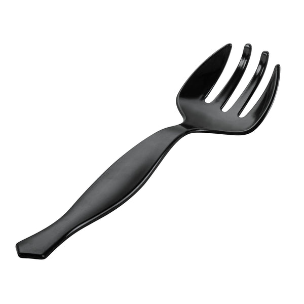 Restaurantware Cater Tek Black Plastic Serving Fork - 8 1/2" - 100 Count Box