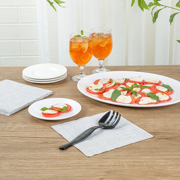 Restaurantware Cater Tek Black Plastic Serving Fork - 8 1/2" - 100 Count Box