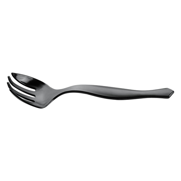 Restaurantware Cater Tek Black Plastic Serving Fork - 8 1/2" - 100 Count Box