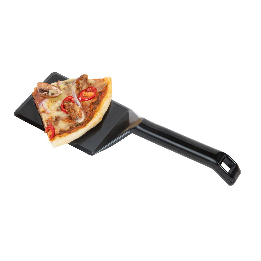 restaurantware Cater Tek Black Plastic Serving Spatula - Recyclable - 10" - 100 count box